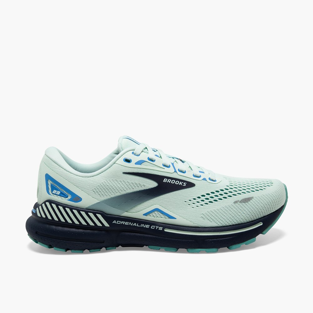 Chaussures Running Route Brooks Adrenaline GTS 23 Bleu Bleu Femme | UHN-3175026